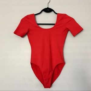 American Apparel | red shortsleeved bodysuit